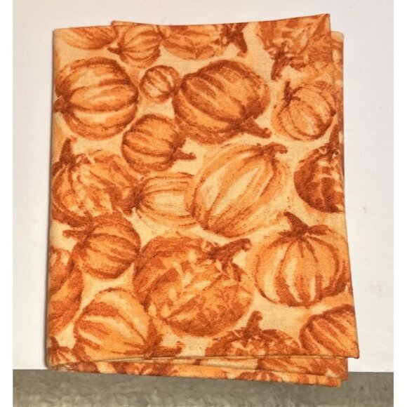Quilting Fabric Bundle 4 Fat Quarters Truck Pumpkin 3 Yds Plaid Orange Autumn - Picture 5 of 6